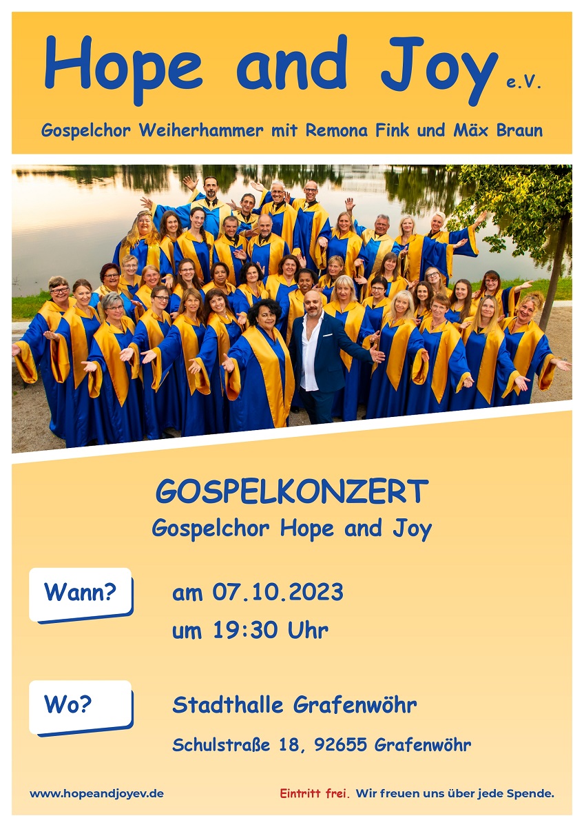 Gospelkonzert - Gospelchor Hope and Joy